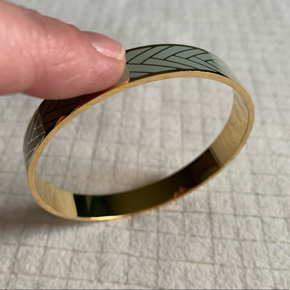 J.Crew gray chevron striped bracelet - Picture 5 of 9